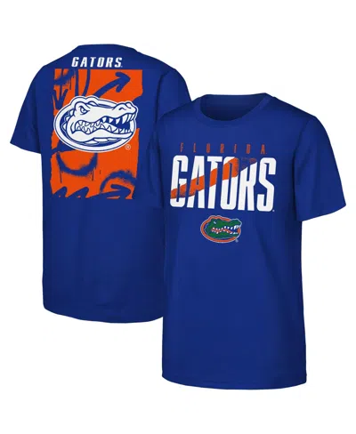 Outerstuff Kids' Big Boys' And Girls' Royal Florida Gators Cut Through T-shirt