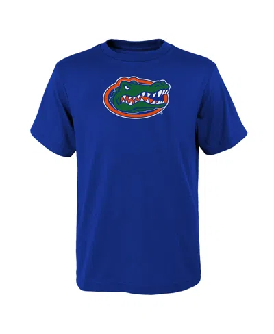 Outerstuff Kids' Big Boys And Girls Royal Florida Gators Primary Logo T-shirt In Blue