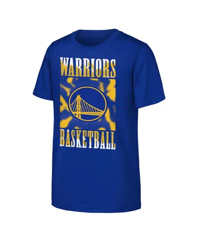 Outerstuff Kids' Big Boys And Girls Royal Golden State Warriors Garage Hero T-shirt