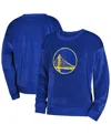 Outerstuff Big Boys And Girls Royal Golden State Warriors Step Back Sweatshirt In Animal Print