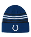Outerstuff Big Boys And Girls Royal Indianapolis Colts Essentials Cuffed Knit Hat In Blue