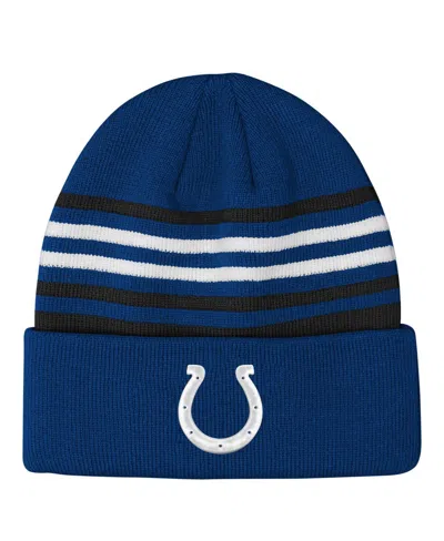 Outerstuff Babies' Big Boys And Girls Royal Indianapolis Colts Essentials Cuffed Knit Hat In Blue