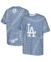 Outerstuff Big Boys And Girls Royal Los Angeles Dodgers Slide Score Bold T-shirt