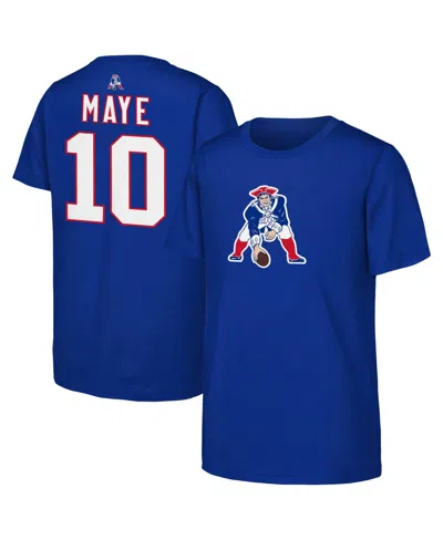 Outerstuff Kids' Big Boys' And Girls' Royal New England Patriots Name & Number Logo Classic T-shirt
