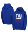 Outerstuff Big Boys And Girls Royal New York Giants Back To Basics Hoodie In Blue