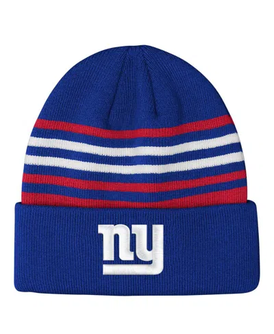 Outerstuff Babies' Big Boys And Girls Royal New York Giants Essentials Cuffed Knit Hat In Blue