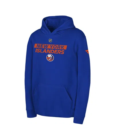 Outerstuff Big Boys And Girls Royal New York Islanders Authentic Pro Wordmark Fleece Pullover Hoodie