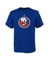 Outerstuff Big Boys And Girls Royal New York Islanders Primary Logo T-shirt In Royal