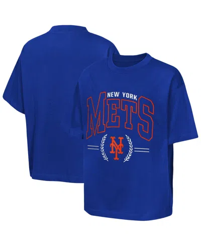 Outerstuff Kids' Big Boys And Girls Royal New York Mets Premium World Class T-shirt