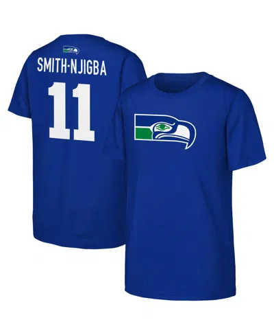 Outerstuff Kids' Big Boys' And Girls' Royal Seattle Seahawks Name & Number Logo Classic T-shirt