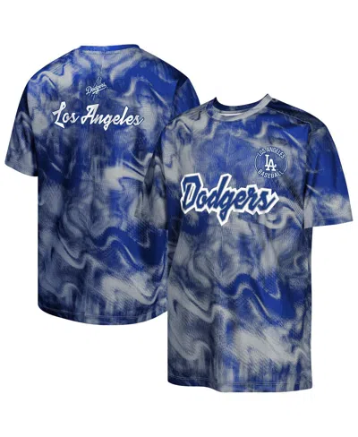 Outerstuff Kids' Big Boys And Girls Royal/gray Los Angeles Dodgers Pinch Hitter T-shirt In Royal,gray