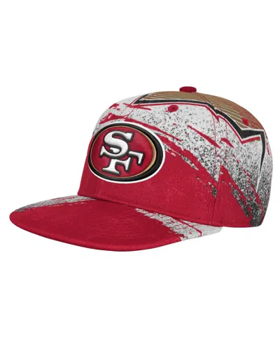 Outerstuff Kids' Big Boys And Girls Scarlet San Francisco 49ers Make Noise Adjustable Hat In Red