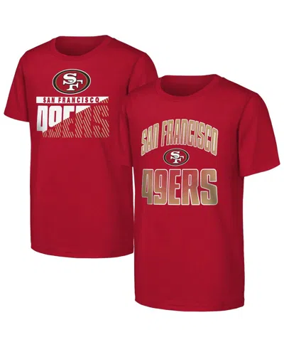 Outerstuff Babies' Big Boys And Girls Scarlet San Francisco 49ers Never Quit 2-pack T-shirt Set In Red