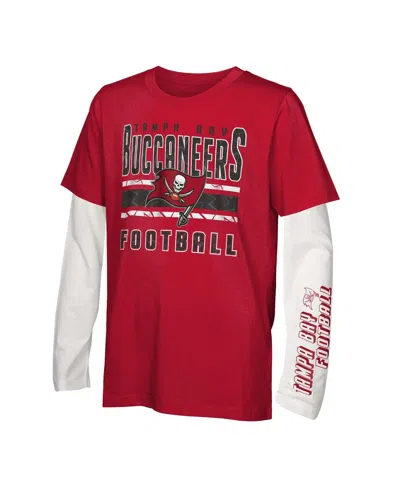 Outerstuff Big Boys And Girls Tampa Bay Buccaneers In The Mix T-shirt Combo Set In No Color