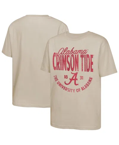 Outerstuff Kids' Big Boys And Girls Tan Alabama Crimson Tide News Flash T-shirt In Neutral