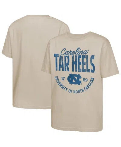 Outerstuff Kids' Big Boys And Girls Tan North Carolina Tar Heels News Flash T-shirt