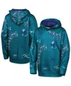 Outerstuff Big Boys And Girls Teal Charlotte Hornets Moving Violation Hoodie In Blue