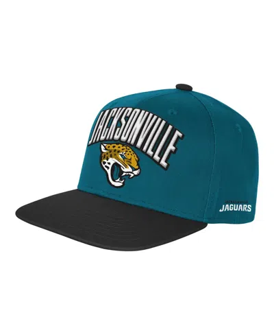 Outerstuff Kids' Big Boys And Girls Teal Jacksonville Jaguars Essentials Adjustable Hat In Green