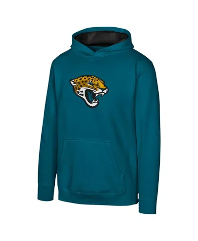 Outerstuff Kids' Big Boys And Girls Teal Jacksonville Jaguars Prime Pullover Hoodie In Blue
