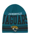 Outerstuff Big Boys And Girls Teal Jacksonville Jaguars Retro Knit Beanie In Teal