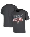 Outerstuff Big Boys And Girls Team Usa Heather Charcoal Victory T-shirt In Heather Charcoal