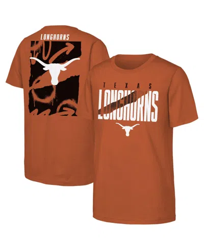 Outerstuff Kids' Big Boys' And Girls' Texas Orange Texas Longhorns Cut Through T-shirt