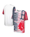 Outerstuff Big Boys And Girls White Boston Red Sox Impact Hit Bold T-shirt In White