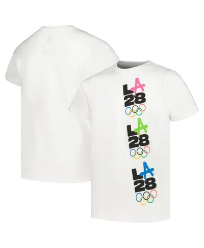 Outerstuff Big Boys And Girls White La28 Repeat T-shirt