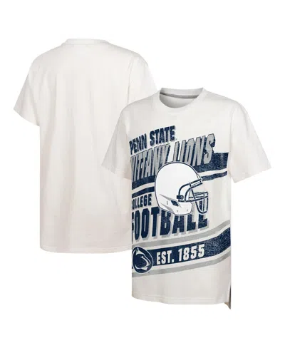 Outerstuff Kids' Big Boys And Girls White Penn State Nittany Lions Let's Get Loud Oversized T-shirt