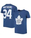 Outerstuff Big Boys Auston Matthews Blue Toronto Maple Leafs Player Name And Number T-shirt In Blue