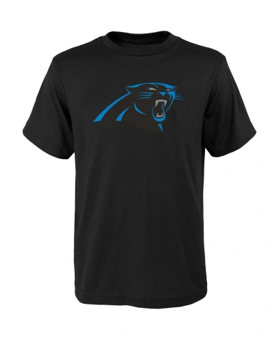 Outerstuff Kids' Big Boys Black Carolina Panthers Primary Logo T-shirt