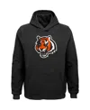 Outerstuff Youth Black Cincinnati Bengals Team Logo Pullover Hoodie In Black