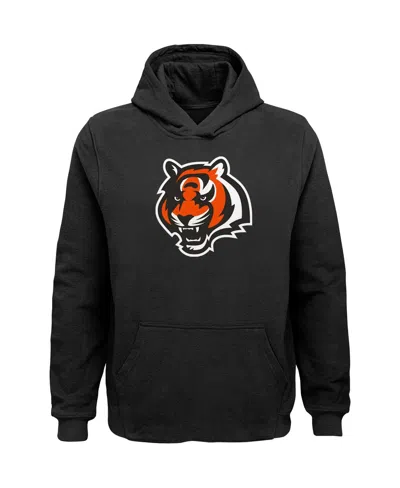 OUTERSTUFF BIG BOYS BLACK CINCINNATI BENGALS TEAM LOGO PULLOVER HOODIE