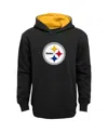 Outerstuff Big Boys Black Pittsburgh Steelers Prime Pullover Hoodie In Black
