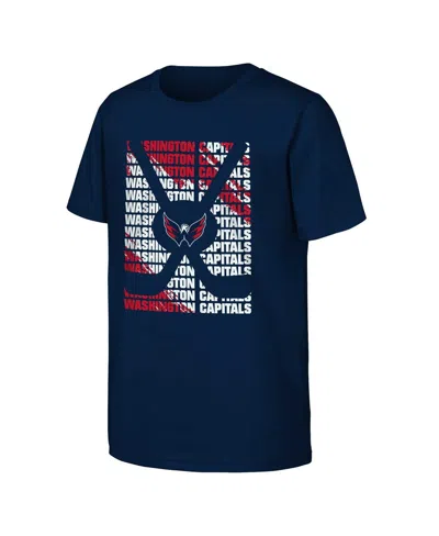 Outerstuff Kids' Big Boys Black Washington Capitals Box T-shirt