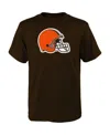 Outerstuff Big Boys Brown Cleveland Browns Primary Logo T-shirt In Brown