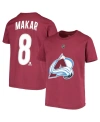 Outerstuff Big Boys Cale Makar Burgundy Colorado Avalanche Player Name And Number T-shirt In Burgundy