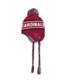 Outerstuff Big Boys Cardinal, Black Arizona Cardinals Jacquard Tassel Knit Hat With Pom In Cardinal,black