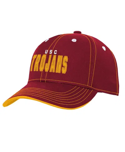 Outerstuff Kids' Big Boys Cardinal Usc Trojans Old School Slouch Adjustable Hat