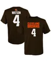 Outerstuff Youth Deshaun Watson Brown Cleveland Browns Mainliner Player Name & Number T-shirt In Brown