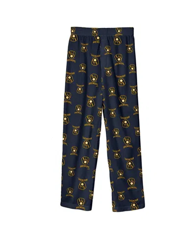 Outerstuff Kids' Big Boys Fanatics Navy Milwaukee Brewers Team Pants