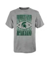 Outerstuff Big Boys Heather Gray Michigan State Spartans Top Class T-shirt In Heather Gray