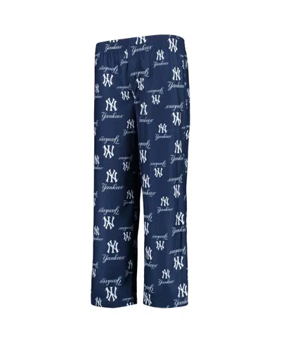 Outerstuff Kids' Big Boys Navy New York Yankees Team Color Printed Logo Pants