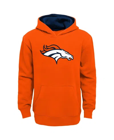 Outerstuff Kids' Big Boys Orange Denver Broncos Prime Pullover Hoodie