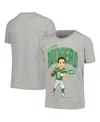 Outerstuff Big Boys  Aaron Rodgers Heather Gray New York Jets Caricature T-shirt In Heather Gray