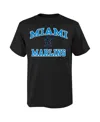 Outerstuff Big Boys  Black Miami Marlins Heart & Soul T-shirt In Black