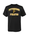 Outerstuff Big Boys  Black Pittsburgh Pirates Heart And Soul T-shirt In Black