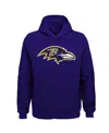 Outerstuff Youth Purple Baltimore Ravens Team Logo Pullover Hoodie In Purple