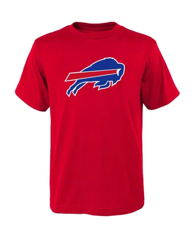 Outerstuff Kids' Big Boys Red Buffalo Bills Primary Logo T-shirt