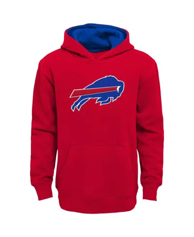 Outerstuff Kids' Big Boys Red Buffalo Bills Prime Pullover Hoodie